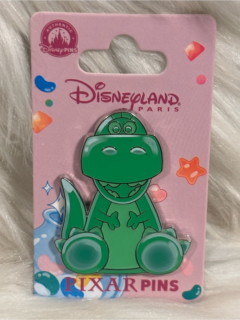 Disneyland Paris DLP Exclusive Toy Story Gummy Series Pin 2026 Rex The Dinosaur